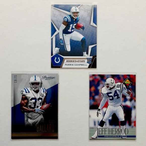 Indianapolis Colts 9 Card Lot [FBL14_1] - Picture 3 of 8